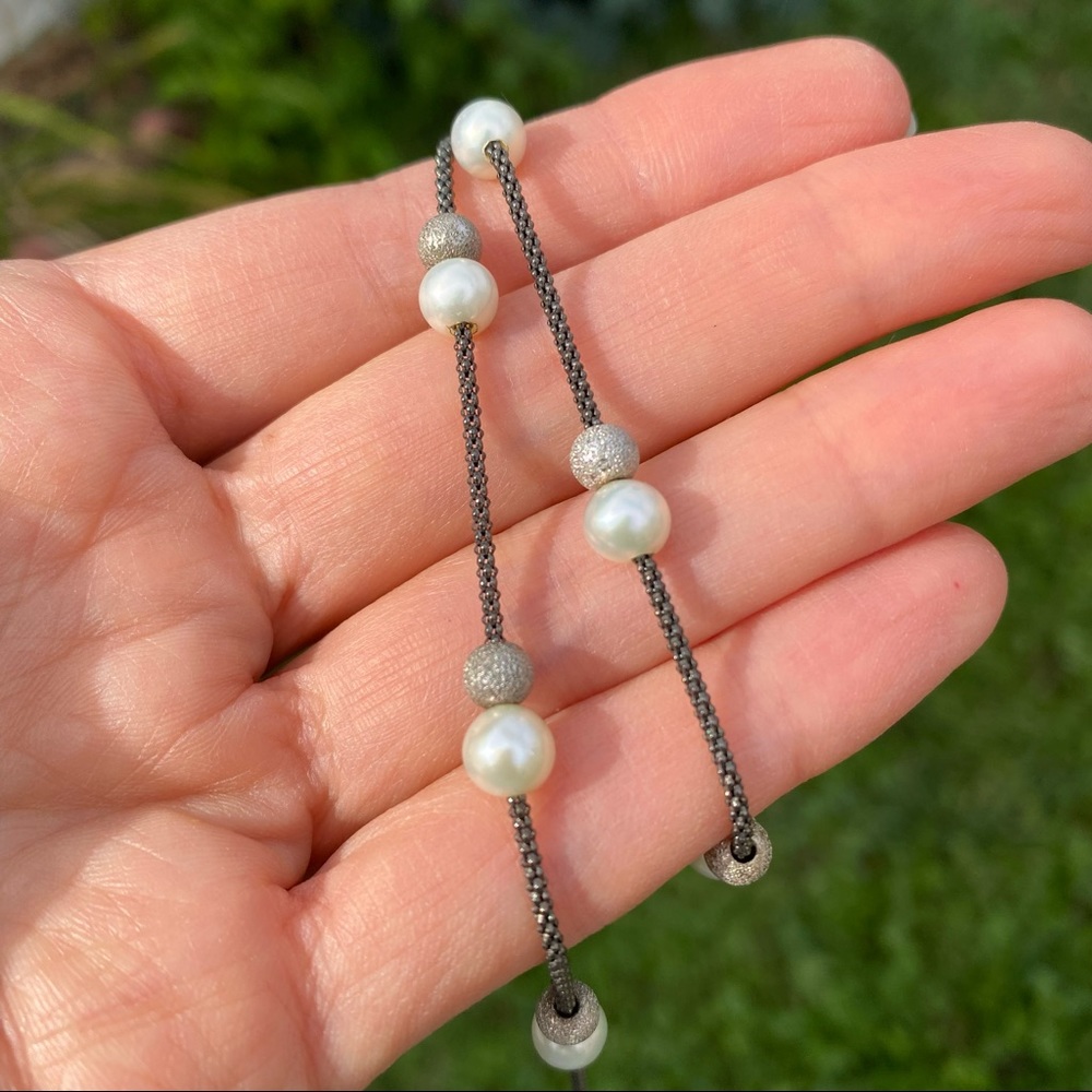 Necklace - Real Pearls & Sterling Silver - Frederic Duclos